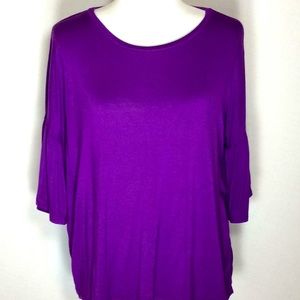 Bell Sleeve Purple Top